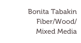 Bonita Tabakin
Fiber/Wood/
Mixed Media